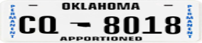 Trailer License Plate